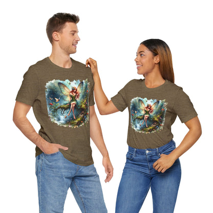 Fairy T-Shirt - Mystical Art Tee, Unisex, Soft Cotton - Perfect Gift for Fantasy Lovers