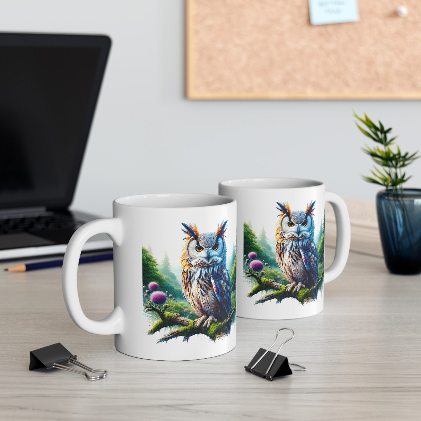 Mystical Owl Mug Collection - Magical Forest Owl Art, Multiple Sizes - Ideal Gift for Nature Enthusiasts