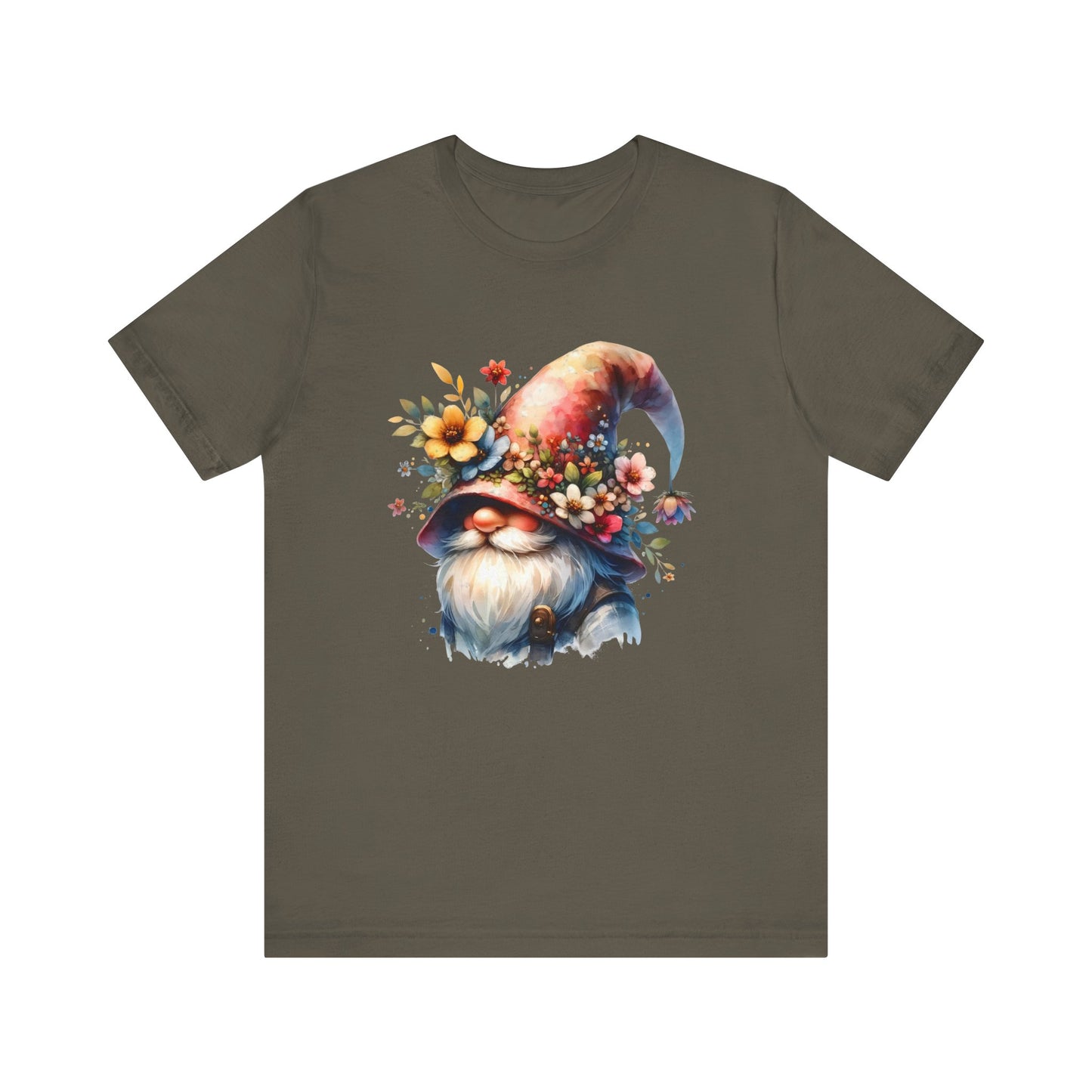 Gnome T-Shirt - Mystical Forest Dweller Art Tee, Unisex, Soft Cotton - Perfect for Garden and Fantasy Fans