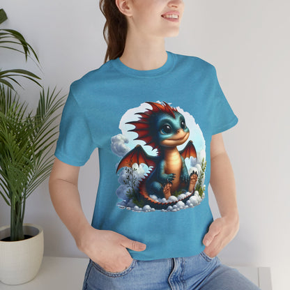 Baby Dragon T-Shirt - Whimsical Creature Art Tee, Unisex, Soft Cotton - Perfect for Fantasy and Dragon Enthusiasts