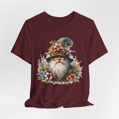 Gnome T-Shirt - Mystical Forest Dweller Art Tee, Unisex, Soft Cotton - Perfect for Garden and Fantasy Fans